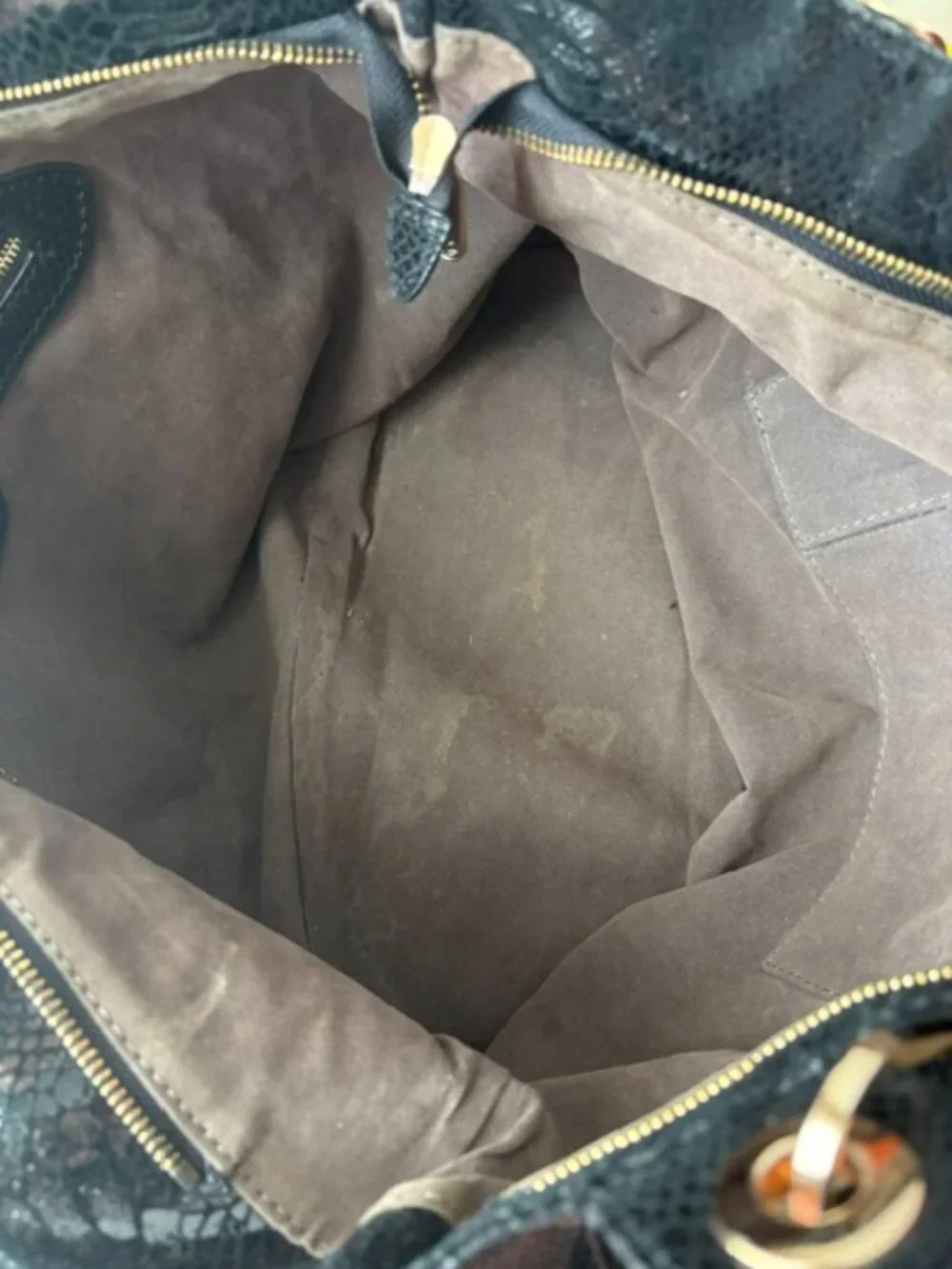 Curated Luxury Large Black Shoulder Bag